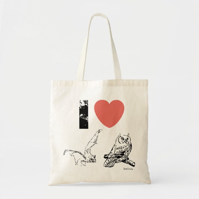 Tote Bag J'adore BatOwl (Devant)