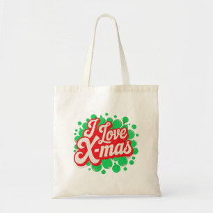Tote Bag J'adore X-Mas Art numérique Design