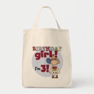 Tote Bag J'ai 3 Tshirts et cadeaux pour filles d'anniversai