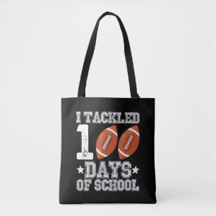 Tote Bag J'ai abordé 100 jours de football scolaire