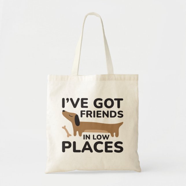 Tote Bag J'ai des amis dans des endroits difficiles (Devant)