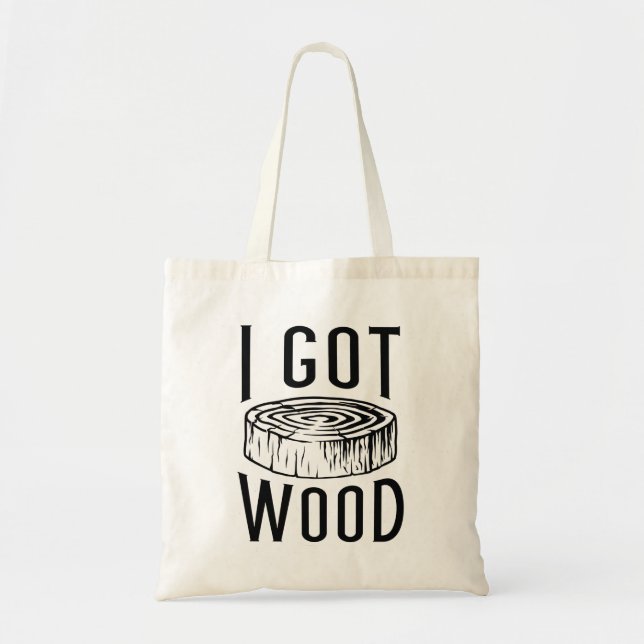 Tote Bag J'ai du bois (Devant)