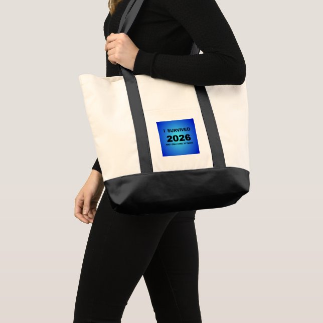 Tote Bag J'ai survécu à 2026 (Devant (produit))