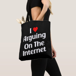 Tote Bag J'Aime Argumenter Sur Internet Drôle Chroniquement