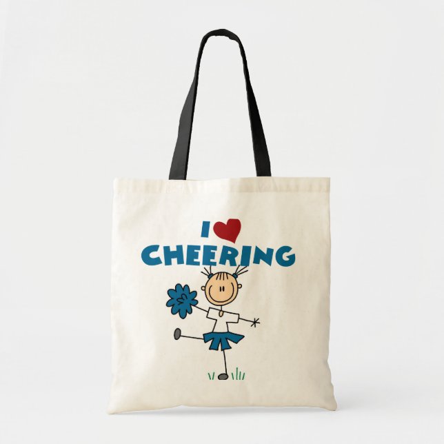 Tote Bag J'aime (coeur) encourager (Devant)
