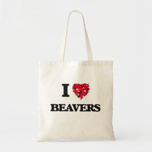 Tote Bag J'aime des castors