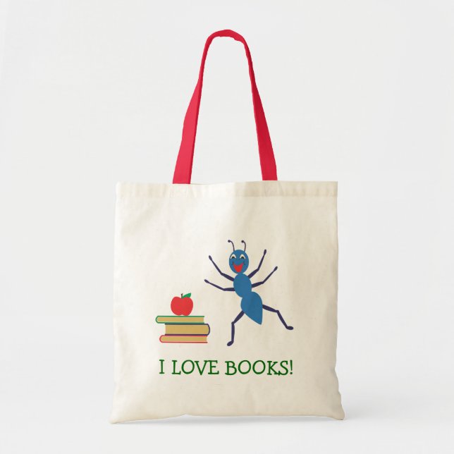 Tote Bag J'aime des livres (Devant)