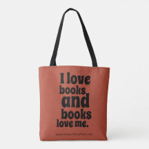 J'aime des livres Fourre-tout (l'orange d'automne)