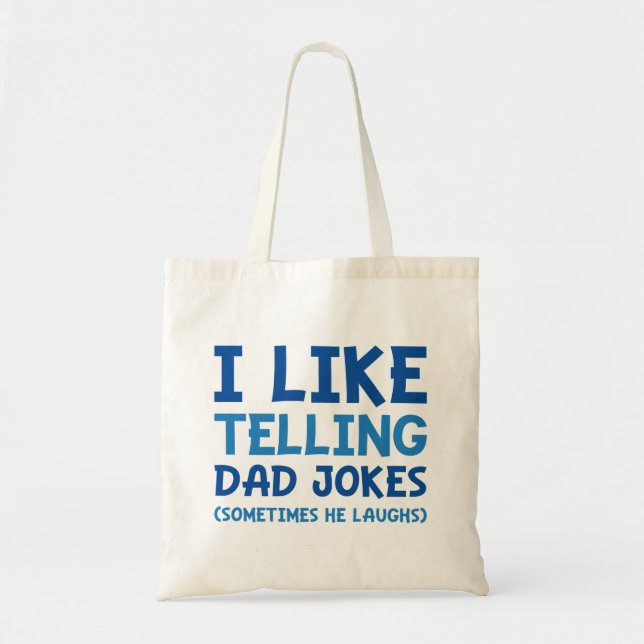 Tote Bag J'Aime Dire À Papa Des Blagues (Devant)