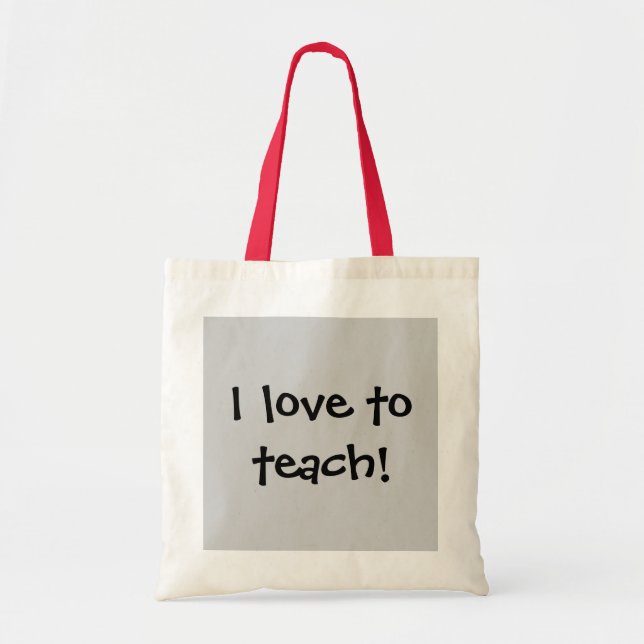 Tote Bag J'aime enseigner ! (Devant)