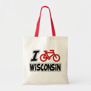Tote Bag J'aime faire un cycle le Wisconsin