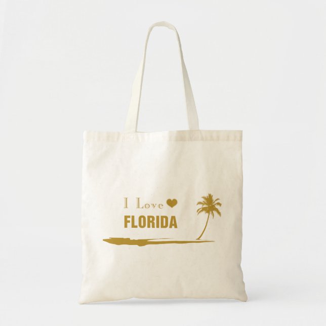 Tote Bag J'aime Florida Gold (Devant)