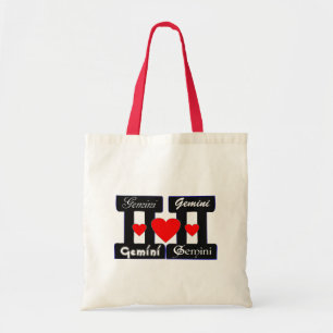 Tote Bag ♊ J'Aime Gemini-Best Zodiac Signal Budget Chic