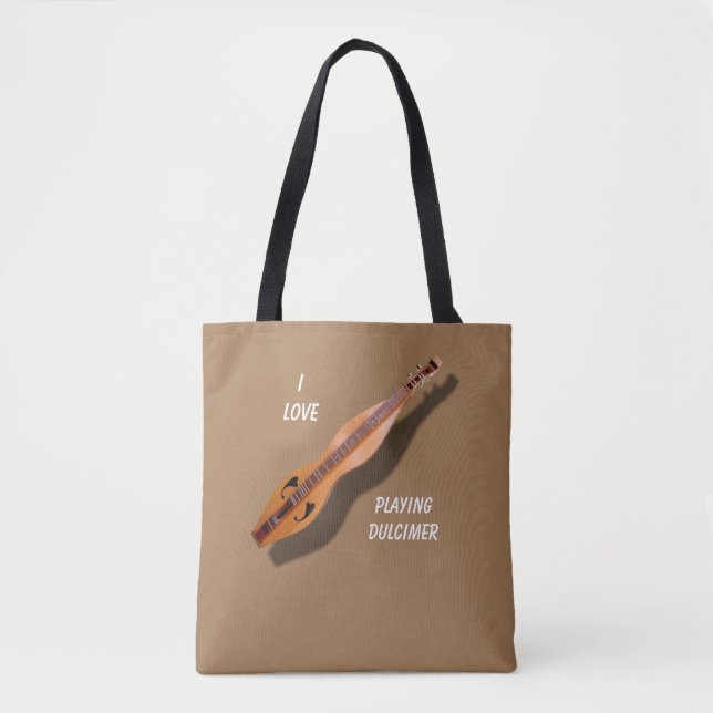 TOTE BAG J'AIME JOUER LE DULCIMER (Devant)