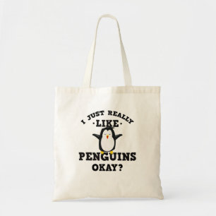 Tote Bag J'aime juste vraiment la citation de pingouins