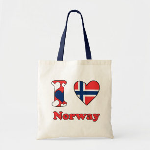 Tote Bag J'aime la Norvège