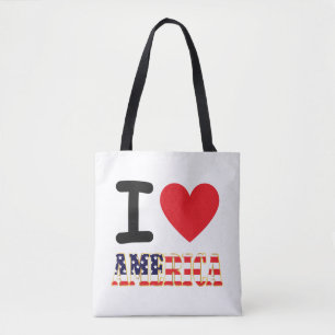 Tote Bag J'aime l'Amérique