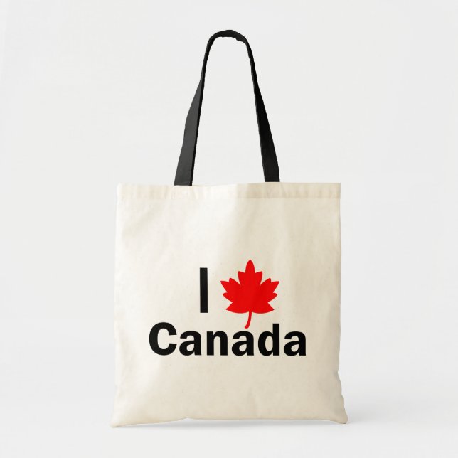 Tote Bag J'aime le Canada (Devant)