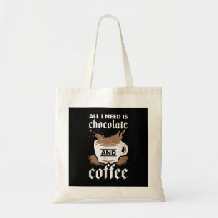 Tote Bag J'Aime Le Chocolat Et Le Café