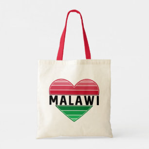 Tote Bag J'aime le Malawi, le coeur du Malawi