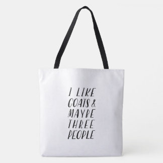 Tote Bag J'aime les chèvres - Fourre-tout
