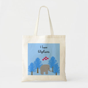 Tote Bag J'aime les éléphants