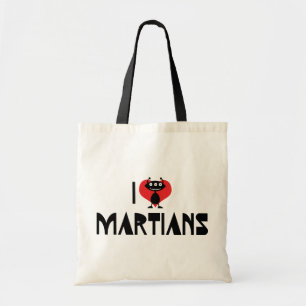 Tote Bag J'aime les Martiens