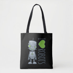 Tote Bag J'aime les robots