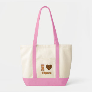 Tote Bag J'aime les tigres