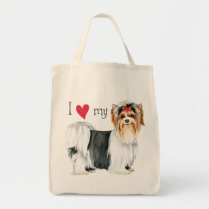 Tote Bag J'aime ma Biewer Terrier