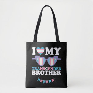 Tote Bag J'aime ma famille de frère transgenre Trans LGBTQ