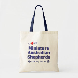 Tote Bag J'aime mes mini bergers australiens (les chiens