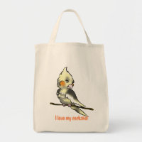 J'aime mon baggie d'épicerie de cockatiel