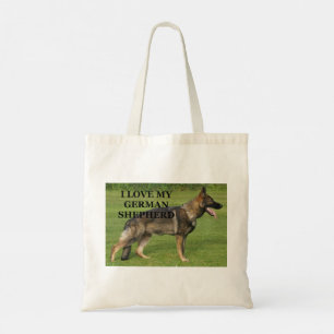 Tote Bag J'aime mon berger allemand de sable