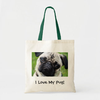 Tote Bag J'aime mon carlin !