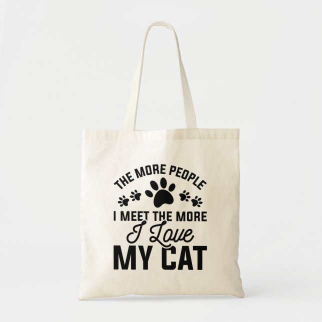 Tote Bag J'Aime Mon Chat (Devant)