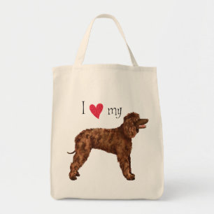 Tote Bag J'aime mon espagnol d'eau irlandais