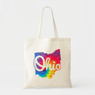 Tote Bag J'aime mon Ohio Maison Script Tie Dye Ohio