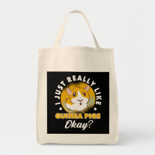 Tote Bag J'Aime Vraiment Les Chiens De Guinée Cavy Roddent