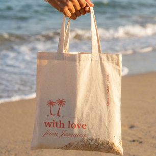 Tote Bag Jamaïque Ajoutez Votre Destination Mariage Corail 
