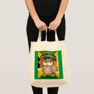 Tote Bag Jamaïque moderne Pas de problème Drôle Chouette Fu