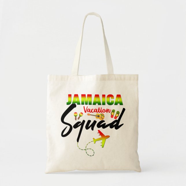 Tote Bag Jamaïque Vacation Squad Group Correspondance Regga (Devant)
