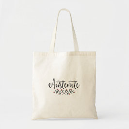 Tote Bag Jane Austen Floral Austenite