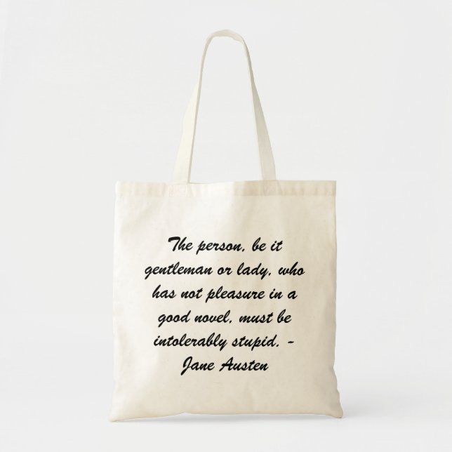 Tote Bag Jane Austen fourre-tout (Devant)