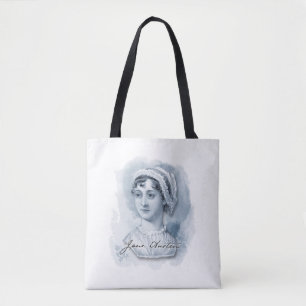 Tote Bag Jane Austen Portrait et signature