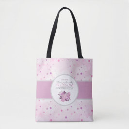 Tote Bag Jane Eyre - Pas de fleur transitoire - Points Rose