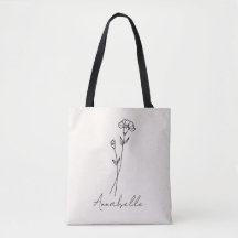 Janvier Fleur de naissance Nom personnalisé Ivory