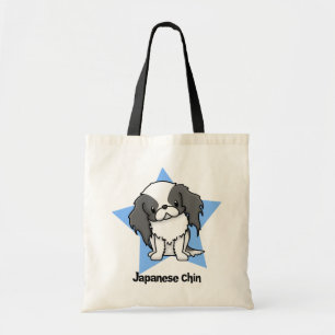 Tote Bag Japonais Chin de noir d'étoile de Kawaii