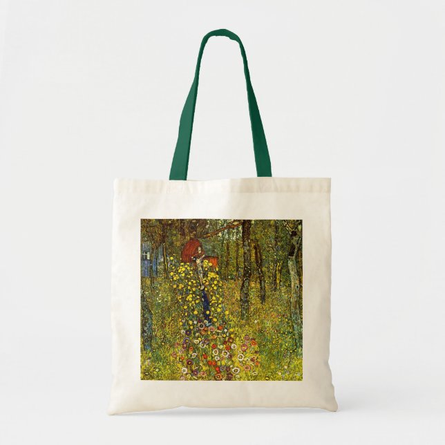 Tote Bag Jardin agricole avec Crucifix par Gustav Klimt (Devant)