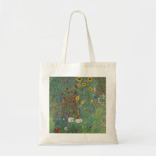 Tote Bag Jardin agricole de Klimt avec tournesols
